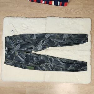 Spyder Womens Follow Me Trek Tights, Medium, Olive print